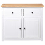 Sideboard White Solid Pinewood