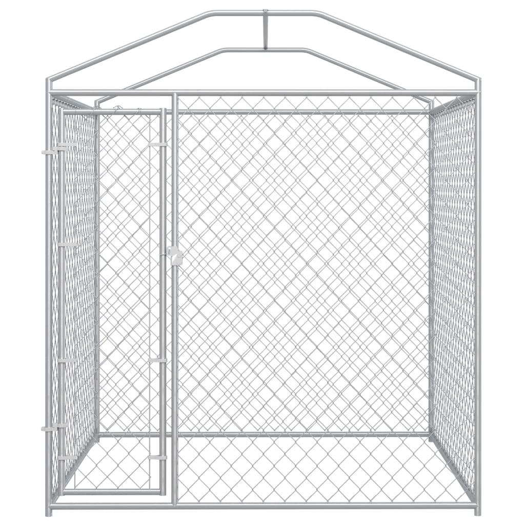 Outdoor Dog Kennel with Canopy 'Top