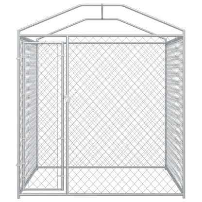 Outdoor Dog Kennel with Canopy 'Top