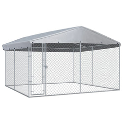 Outdoor Dog Kennel-with Roof