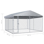 Outdoor Dog Kennel-with Roof
