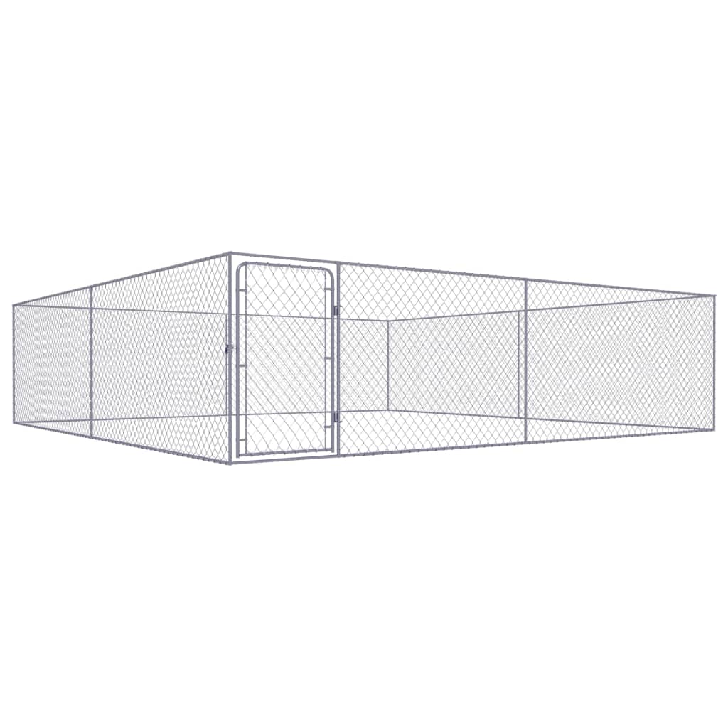 Outdoor Dog Kennel Galvanised Steel  M