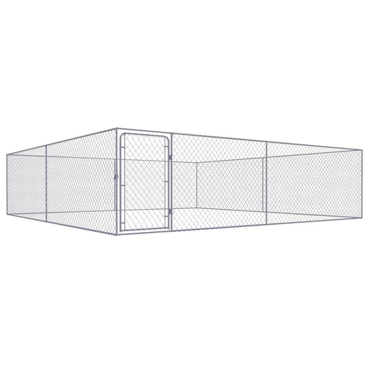 Outdoor Dog Kennel Galvanised Steel  M