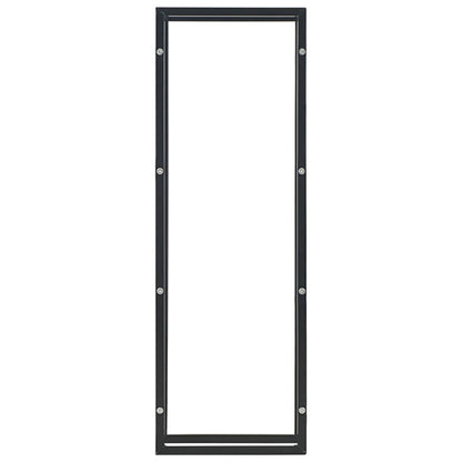 Firewood Rectangular Rack Black Steel
