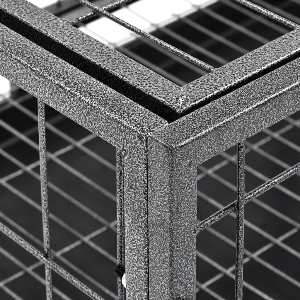 Heavy Duty Dog Cage with Wheels Steel