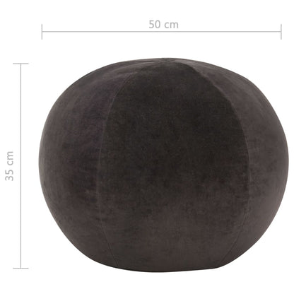 Pouffe Cotton Velvet - 50×35cm