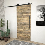 Sliding Door Hardware Kit 200cm Steel Black | HomeAndLiving