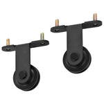 Sliding Door Hardware Kit 200cm Steel Black | HomeAndLiving