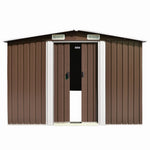 Garden Shed Metal - Brown