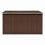 Garden Shed Metal - Brown