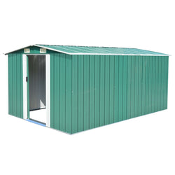 Garden Shed  Metal Green