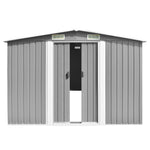 Garden Shed  Metal Grey