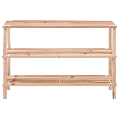 3-Tier Shoe Rack Storage Organizer, Wood Look