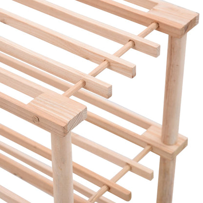 3-Tier Shoe Rack Storage Organizer, Wood Look
