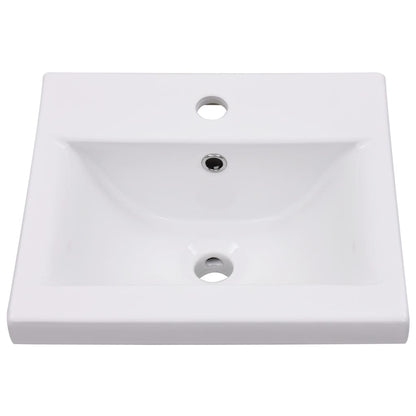 Built-In Bathroom Basin Ceramic White