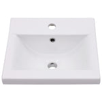 Built-In Bathroom Basin Ceramic White