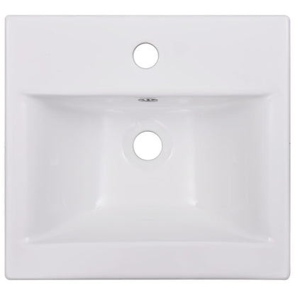 Built-In Bathroom Basin Ceramic White
