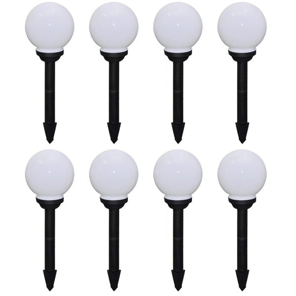  Outdoor Pathway Lamps 8 pcs LED 15 cm with Ground Spike