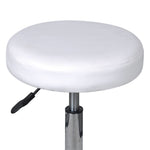 Office Stools 2 pcs White faux Leather