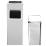 Ashtray Dustbin Hotel 36 L Stainless Steel