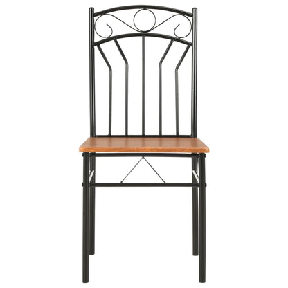 Dining Chairs 2 pcs Brown MDF