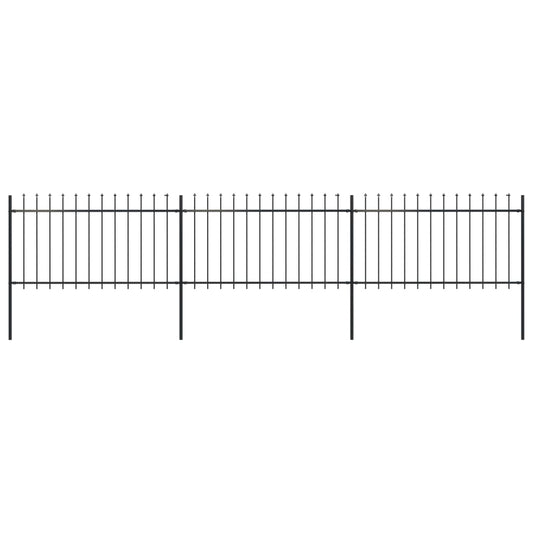 Garden Home Fence with Spear Top Steel