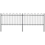 Garden Fence with Hoop Top Steel