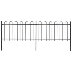 Garden Fence with Hoop Top Steel