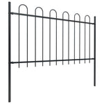 Garden Fence with Hoop Top Steel