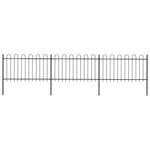 Garden Fence with Hoop Top Steel Durable