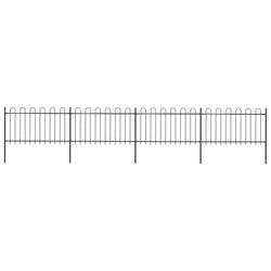 Garden Fence with Hoop Top Steel Study