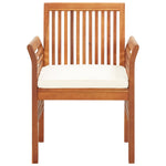 Garden Dining Chair with Cushion Solid Acacia Wood