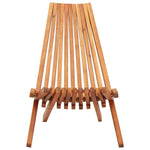 Folding Outdoor Lounge Chair Solid Acacia Wood