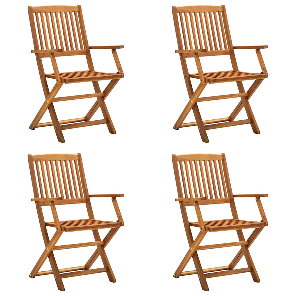 Comfortable Folding Outdoor Chairs 4 pcs Relaxing Seating Essentials 