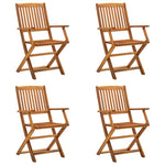 Comfortable Folding Outdoor Chairs 4 pcs Relaxing Seating Essentials