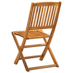 Folding Outdoor Chairs 4 pcs Solid Acacia Wood