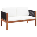 4 Piece Garden Lounge Set Solid Acacia Wood