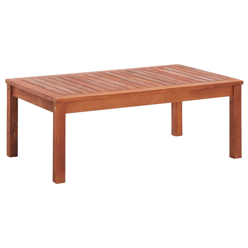 4 Piece Garden Lounge Set Solid Acacia Wood - 90×55×35cm