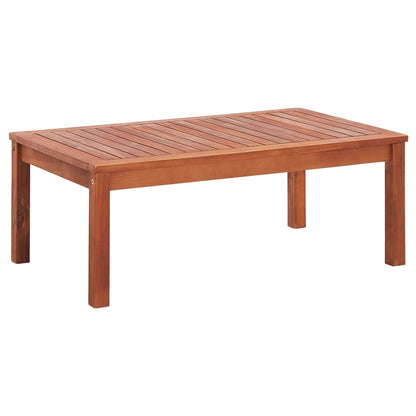 4 Piece Garden Lounge Set Solid Acacia Wood - 90×55×35cm