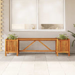 Acacia Wood Garden Bench Planters 150cm | HomeAndLiving