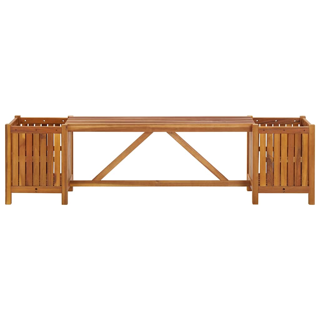 Acacia Wood Garden Bench Planters 150cm | HomeAndLiving