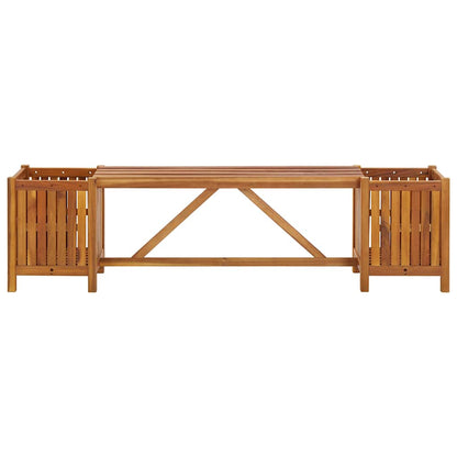 Acacia Wood Garden Bench Planters 150cm | HomeAndLiving