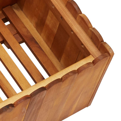 Garden Planter Solid Acacia Wood - 100×30×25cm