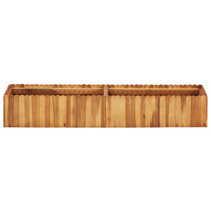 Garden Planter - Solid Acacia Wood - 150×30×25cm