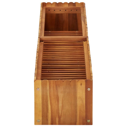 Garden Planter - Solid Acacia Wood - 150×30×25cm