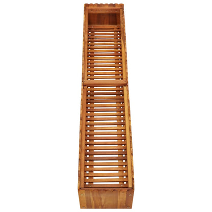 Garden Planter - Solid Acacia Wood - 150×30×25cm