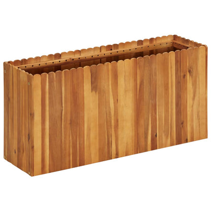 Garden Planter - Solid Acacia Wood - 100×30×50cm