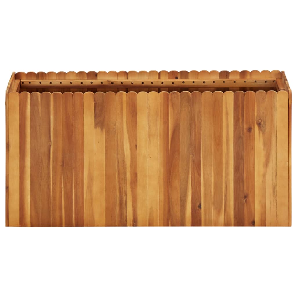 Garden Planter - Solid Acacia Wood - 100×30×50cm