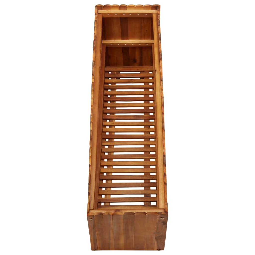 Garden Planter - Solid Acacia Wood - 100×30×50cm
