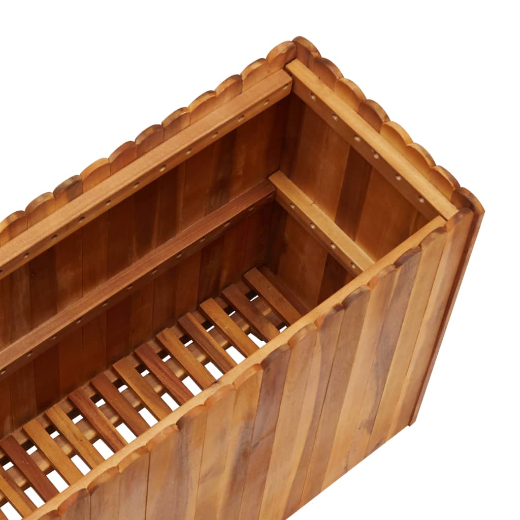 Garden Planter - Solid Acacia Wood - 100×30×50cm